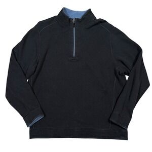 Tommy Bahama Sweatshirt Mens Large Reversible Half Zip Pullover Sweater